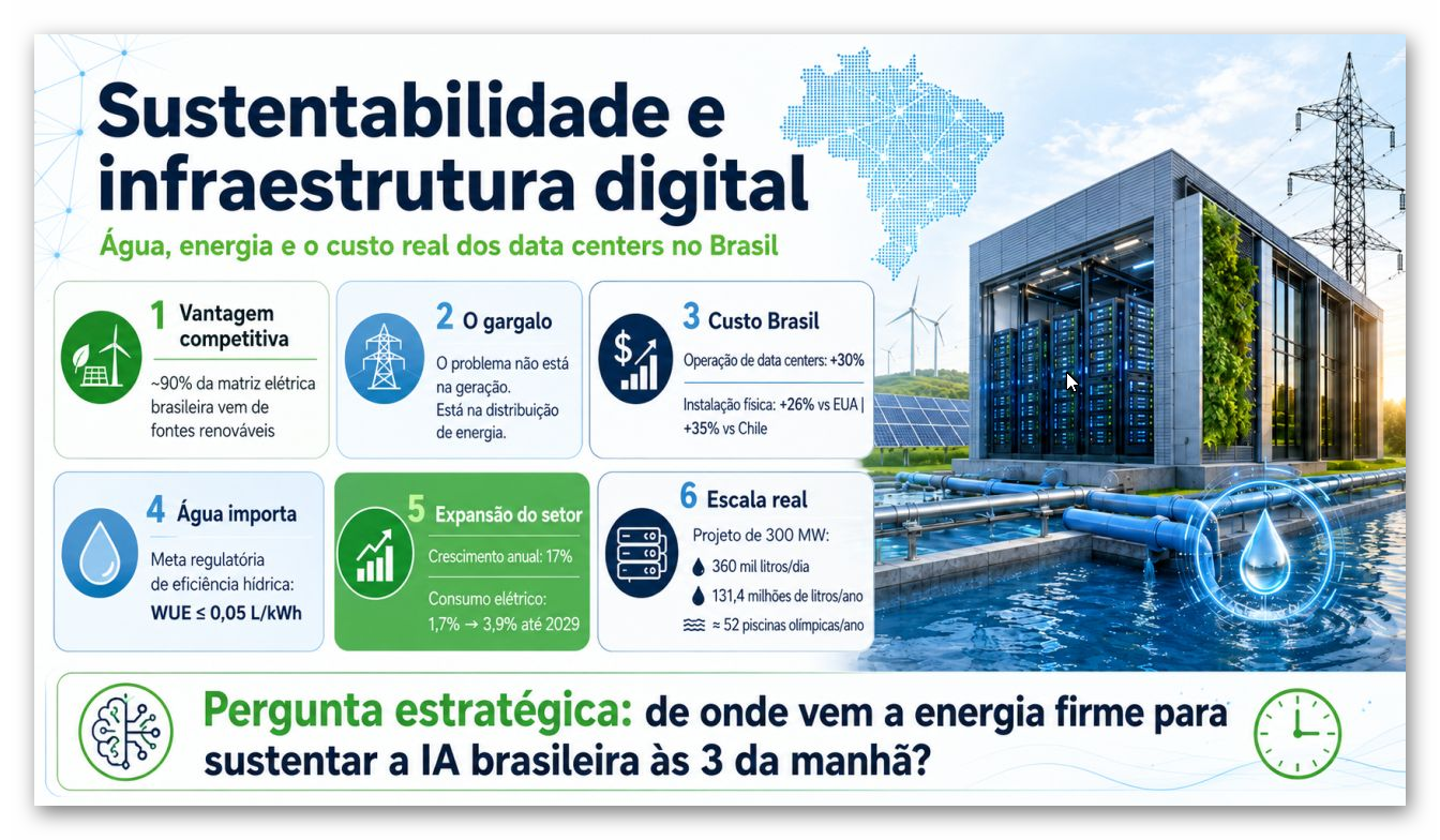 Data centers de IA no Brasil: a vantagem real, os gargalos concretos e as perguntas que o país ainda não faz
